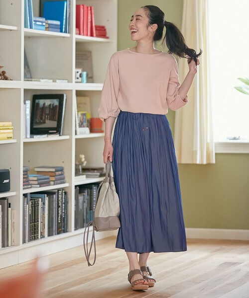 「ANY」 イージーパンツ 1 ブルー レディース_画像3