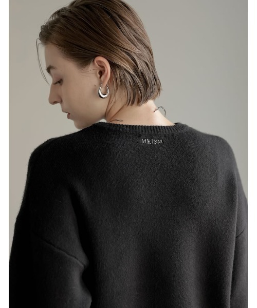 「MEISM」 長袖ニット MEDIUM ブラック レディース_画像3