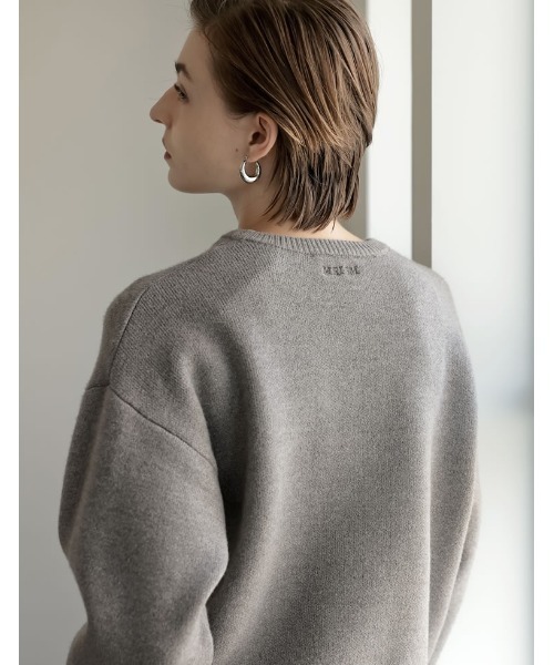 「MEISM」 長袖ニット MEDIUM ブラック レディース_画像6
