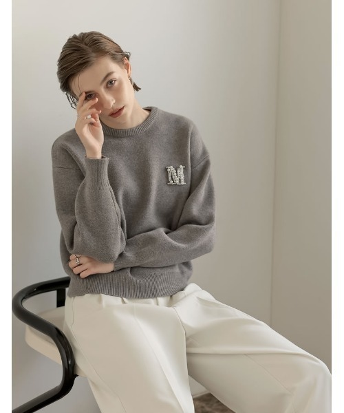 「MEISM」 長袖ニット MEDIUM ブラック レディース_画像7