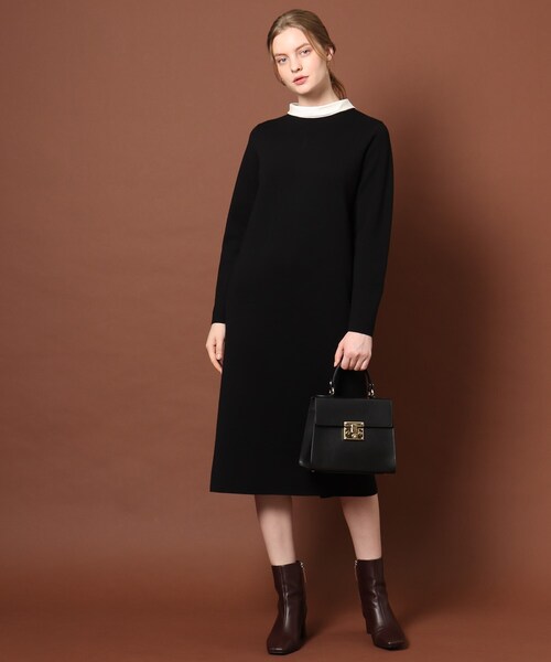 「DRESSTERIOR」 ニットワンピース 36 ブラック レディース_画像5