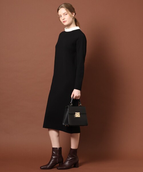 「DRESSTERIOR」 ニットワンピース 36 ブラック レディース_画像7