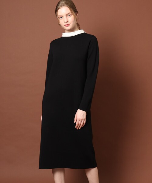 「DRESSTERIOR」 ニットワンピース 36 ブラック レディース_画像8