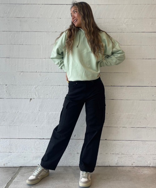 「ROXY」 プルオーバーパーカー MEDIUM グレー レディース_画像8