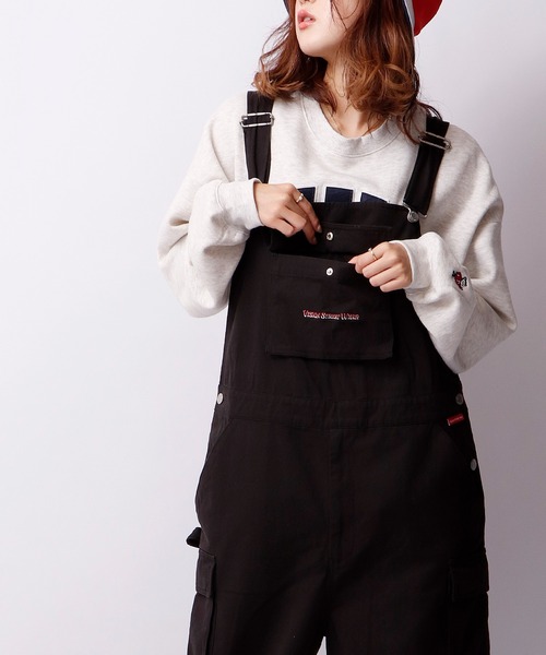 「VISION STREET WEAR」 オーバーオール L ブラック メンズの画像2