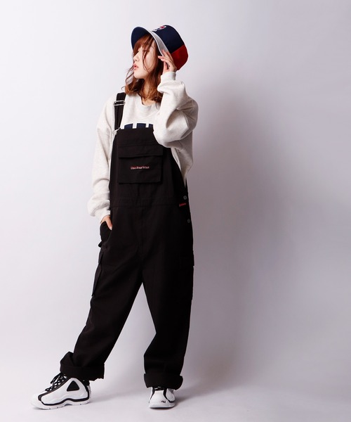 「VISION STREET WEAR」 オーバーオール L ブラック メンズの画像3