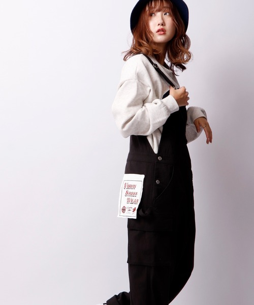 「VISION STREET WEAR」 オーバーオール L ブラック メンズの画像4