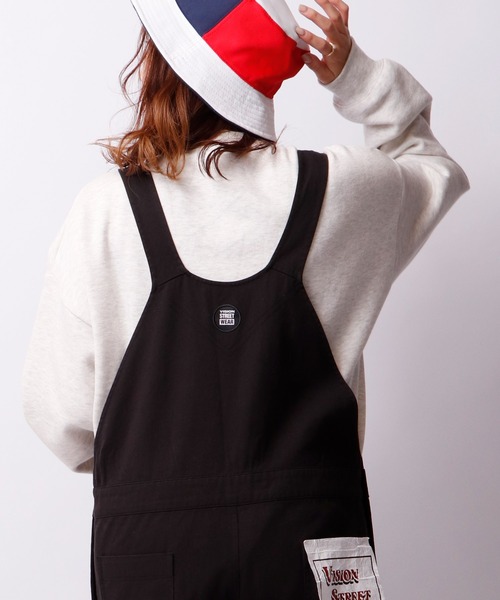 「VISION STREET WEAR」 オーバーオール L ブラック メンズの画像6