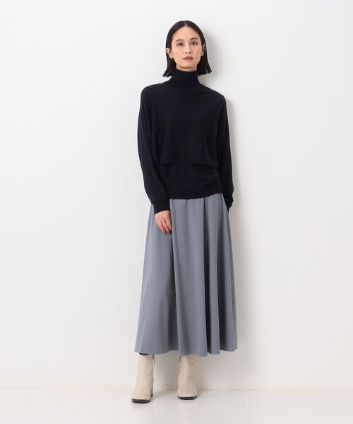 「COMME CA」 フレアスカート 15号 オフホワイト レディース_画像6