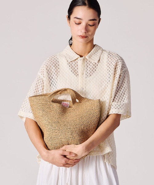 Bshop トートバッグ INDIA INDUSTRY | ペーパーラフィア トートバッグ