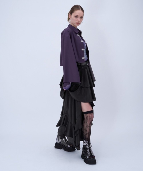 HARE（ハレ） スカート イレヘムフリルスリットスカート(HARE