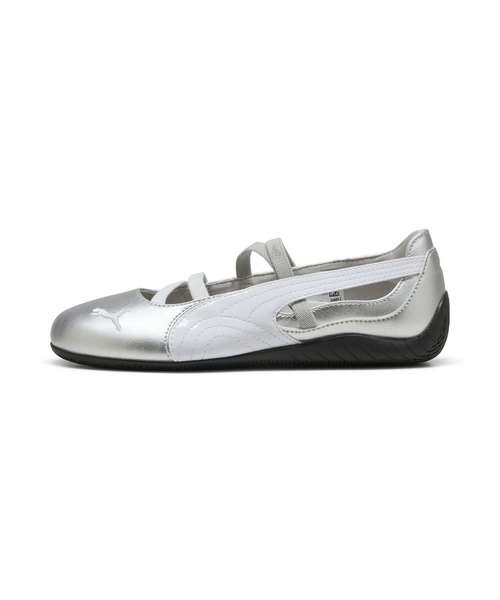 「PUMA」 シューズ 24.0cm シルバーグレー レディースの画像