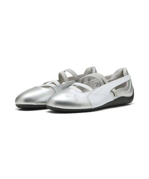 「PUMA」 シューズ 24.0cm シルバーグレー レディースの画像