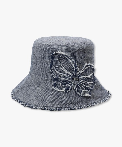 ANNA SUI（アナスイ） 帽子 ハット デニムバタフライクロッシェ