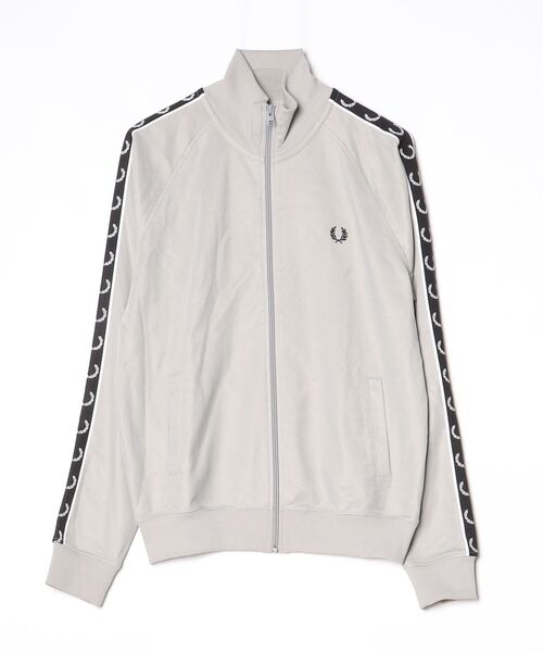 【美品】FRED PERRY グレー ジャージ M FRED PERRY（フレッドペリー） ジャージブルゾン M グレー メンズ