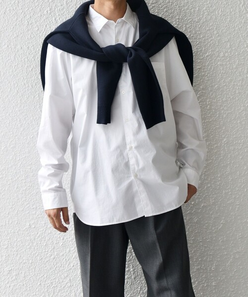 「SHIPS any」 長袖シャツ MEDIUM ライトブルー メンズ_画像6