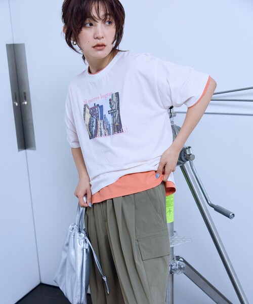ANY（エニィ） tシャツ 半袖 ANYファンクションロゴTシャツ レディース