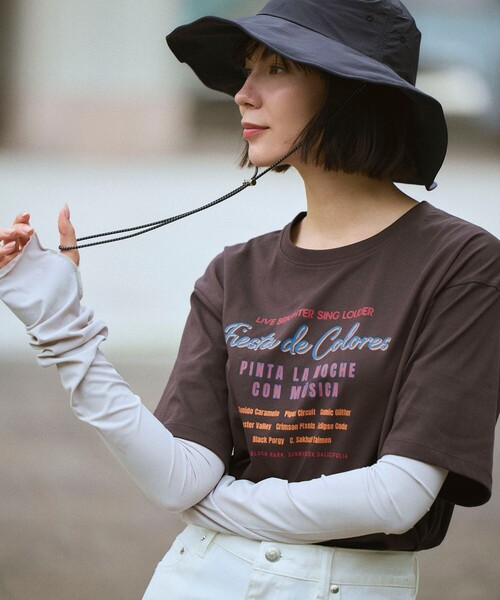Ann@プロフ必須 ANY（エニィ） tシャツ 半袖 ANYファンクションロゴTシャツ レディース