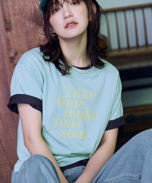 ANY（エニィ） tシャツ 半袖 ANYファンクションロゴTシャツ レディース