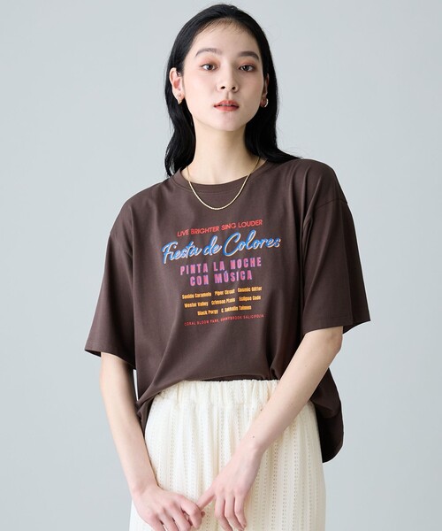 ANY（エニィ） tシャツ 半袖 ANYファンクションロゴTシャツ レディース