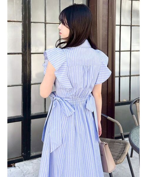 dazzlin（ダズリン） ワンピース 半袖 ステッチワークコルセットシャツ