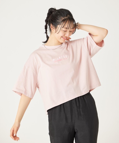 「MILKFED.」 半袖Tシャツ ONE SIZE ライトピンク レディース_画像3