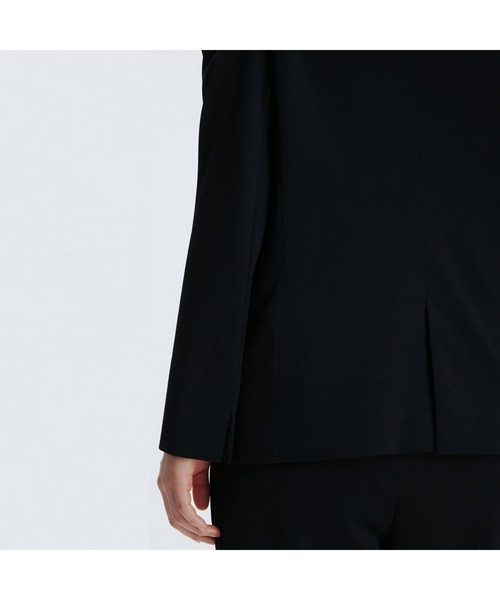 「AOYAMA」 「AnchorWoman」ノーカラージャケット M ネイビー レディース_画像9