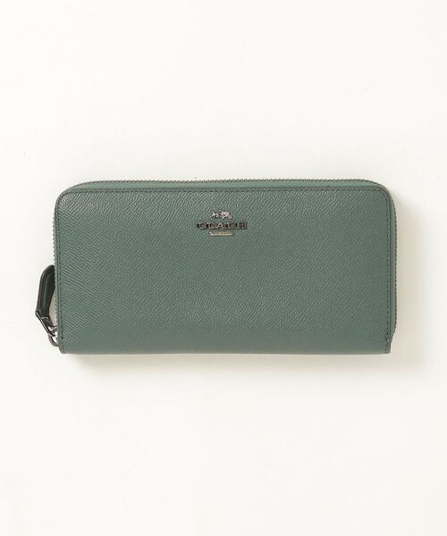 COACH コーチ グリーン 長財布 レディース メンズ 財布 COACH（コーチ） ワンポイント財布 - グリーン レディース : ZOZOTOWN