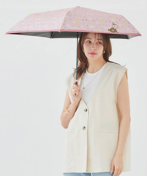 MOOMIN（ムーミン） 日傘 完全遮光 折りたたみ傘 折り畳み 晴雨兼用