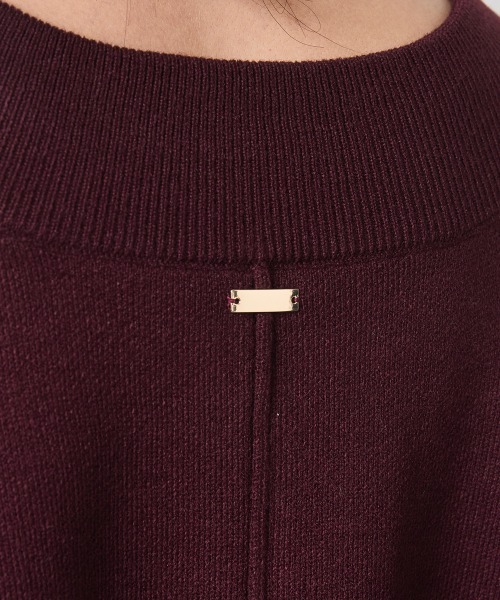 「CHIC STYLE」 長袖ニット 4L ボルドー レディース_画像3