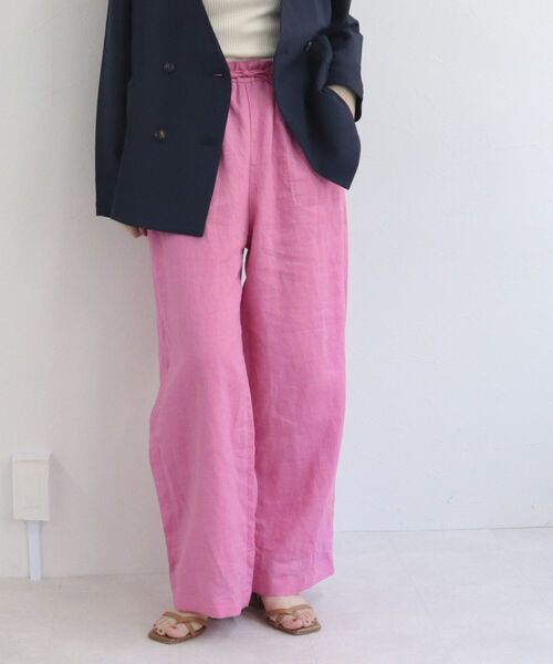 「fredy emue」 イージーパンツ 38 グリーン レディース_画像4
