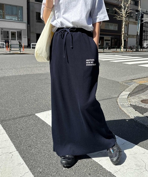 「ANME」 タイトスカート L ダークネイビー レディース_画像2
