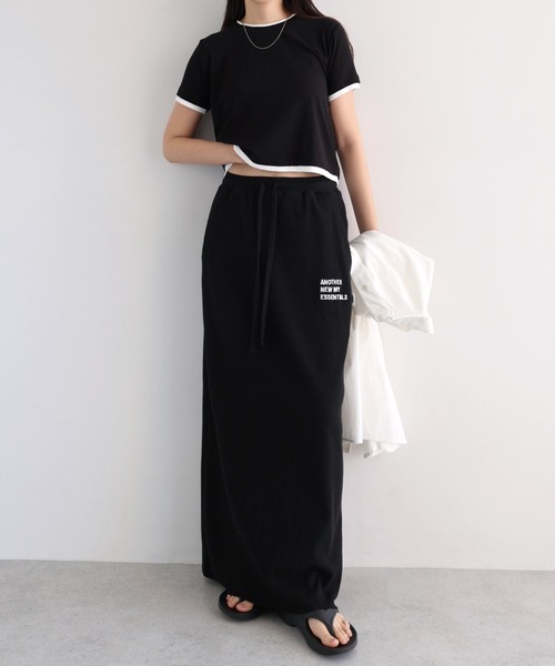 「ANME」 タイトスカート L ダークネイビー レディース_画像8