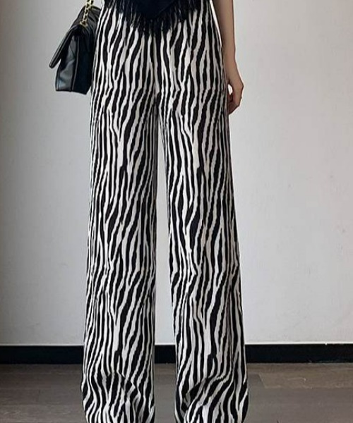 ワイドパンツ パンツ レディース ゼブラ柄 : ZOZOTOWN Yahoo!店 - 通販