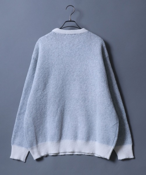 「ANPAS」 「Jungle Storm」長袖ニット L ブラック メンズ_画像8