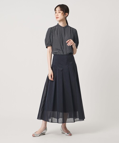 【新品未使用】UNITED ARROWS / ロングスカート UNITED ARROWS（ユナイテッドアローズ） スカート LINEAESSE シアー