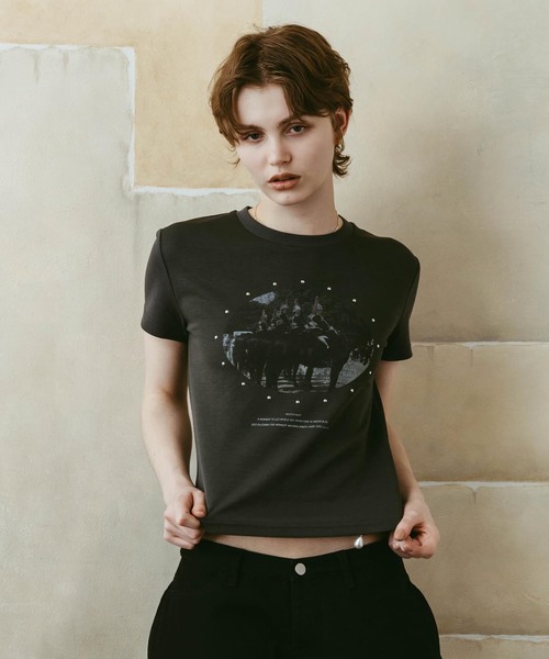Knuth Marf（クヌースマーフ） tシャツ 半袖 studded compact tee 