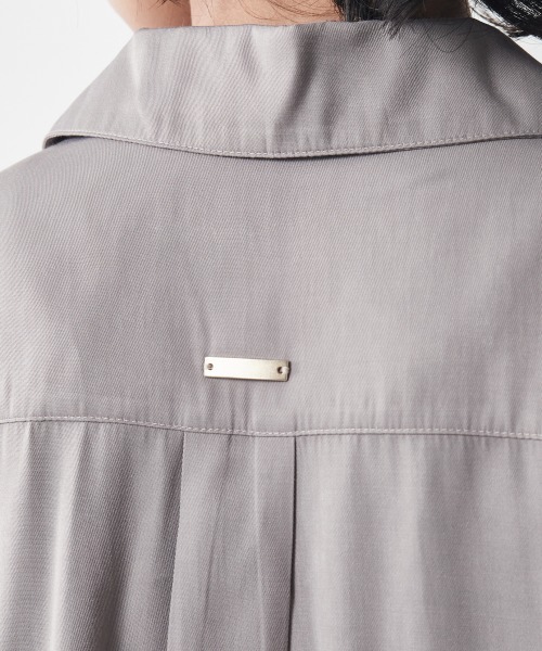 「CHIC STYLE」 「SMILELAND」7分袖シャツ 5L ブラック レディース_画像8