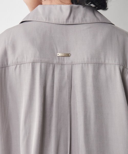 「CHIC STYLE」 「SMILELAND」7分袖シャツ 5L ブラック レディース_画像9