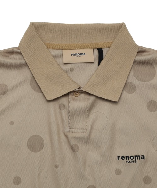 renoma PARIS（レノマパリス） 半袖ポロシャツ L ベージュ メンズ