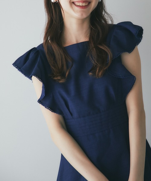 「tocco closet」 半袖ワンピース M ラベンダー レディース_画像5