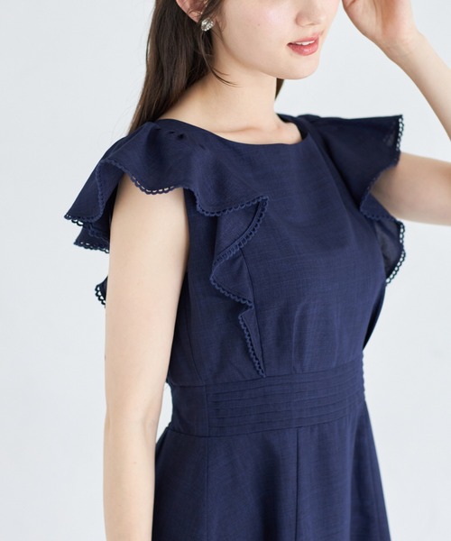 「tocco closet」 半袖ワンピース M ラベンダー レディース_画像6