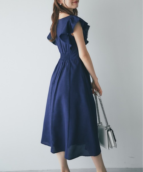 「tocco closet」 半袖ワンピース M ラベンダー レディース_画像9