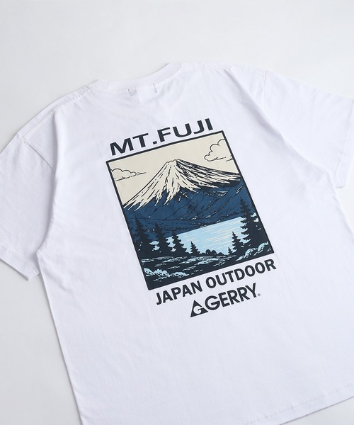 GERRY（ジェリー） tシャツ バックプリント 半袖Tシャツ 富士山 波