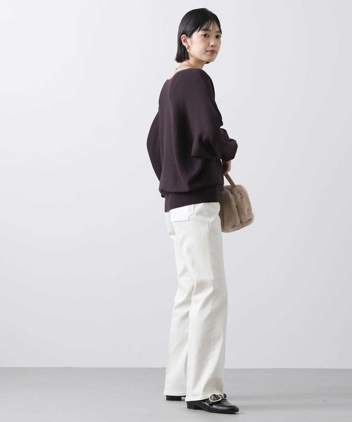 「Healthy denim」 デニムパンツ 25 オフホワイト レディース_画像3