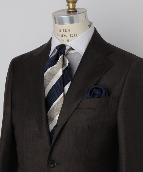 SHIPS（シップス） ネクタイ SHIPS: スナゴ/レップ ワイド ストライプ