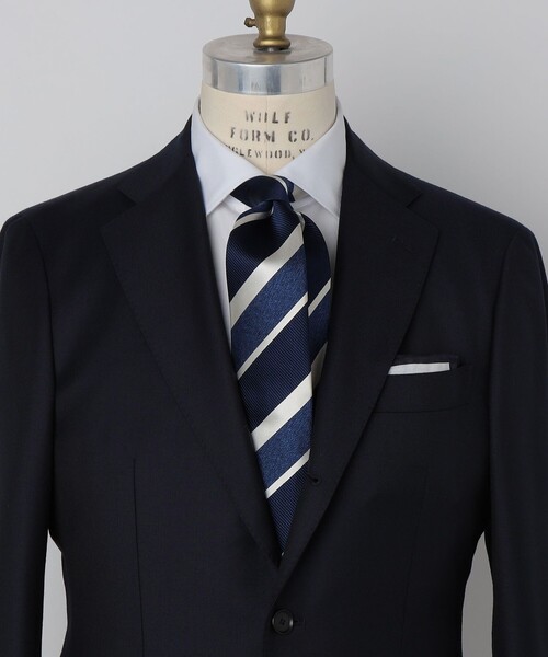 SHIPS（シップス） ネクタイ SHIPS: スナゴ/レップ ワイド ストライプ