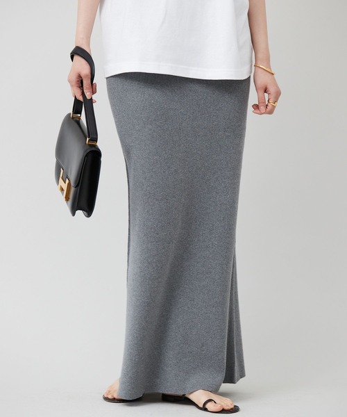 Curensology（カレンソロジー） スカート /コットンリブタイトスカート