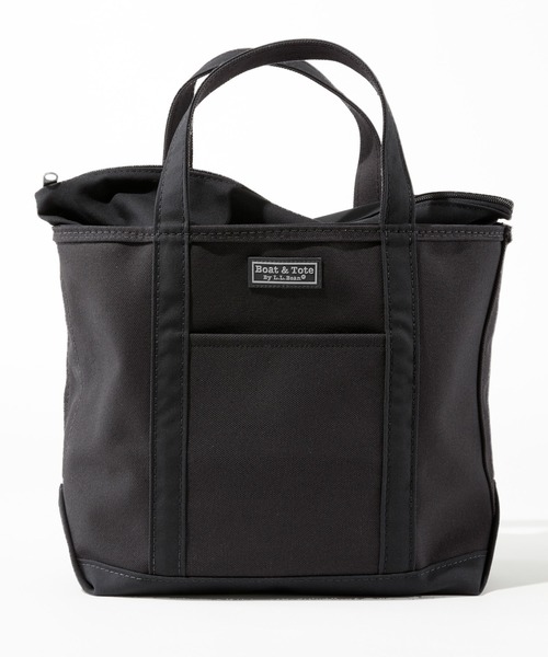 ジ*ン様 LL Bean ボート・アンド・トート（ジッパー、ポケット付）ブラック L.L.Bean（エルエルビーン） トートバッグ ジップトップ・ボート