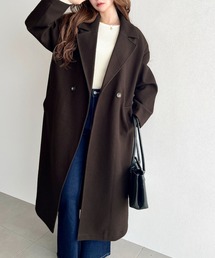 【最終価格】チェスターコート ロングコート　日本製　soeur7 ヤマダヤ moment+ コート チェスターコート 「累計販売枚数10万枚突破！」ニット
